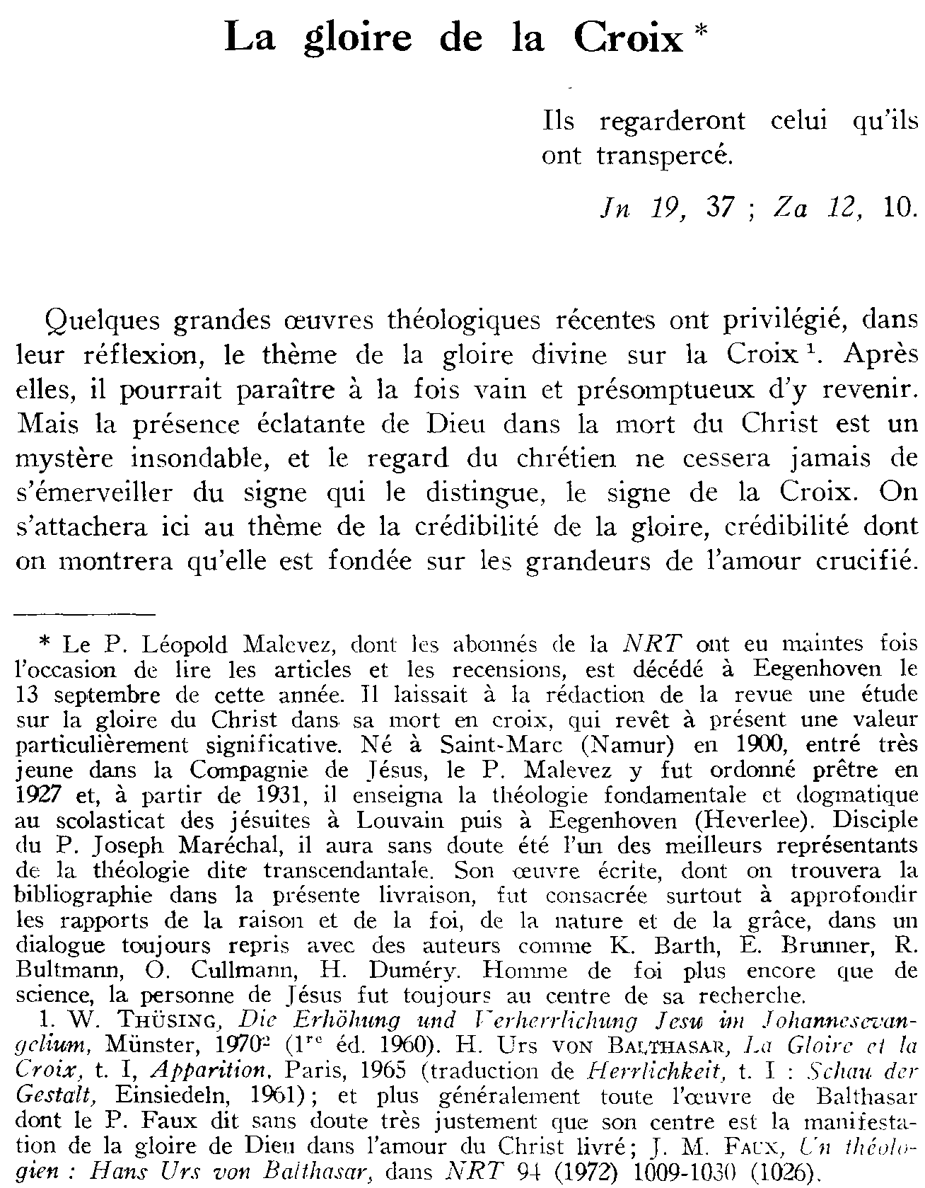 La gloire de la Croix