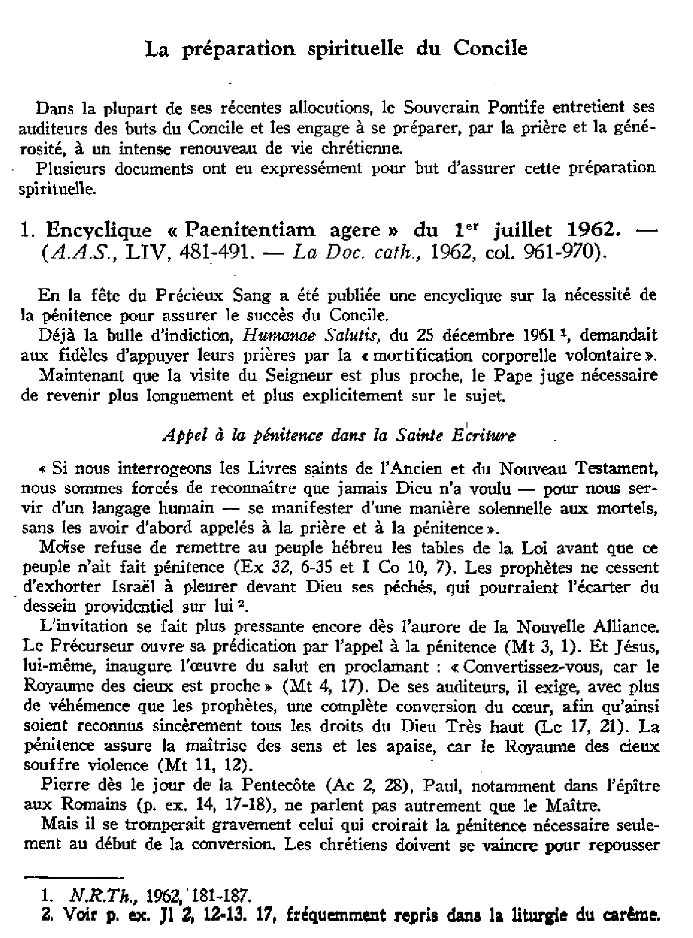 Le Règlement du Concile