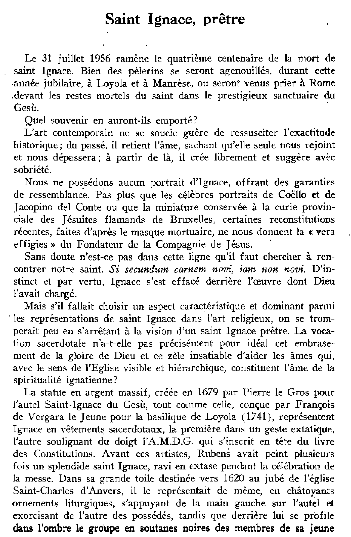 Saint Ignace, prêtre