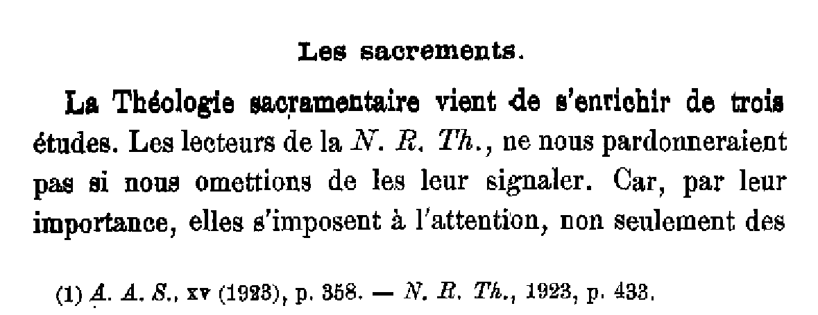 Les sacrements