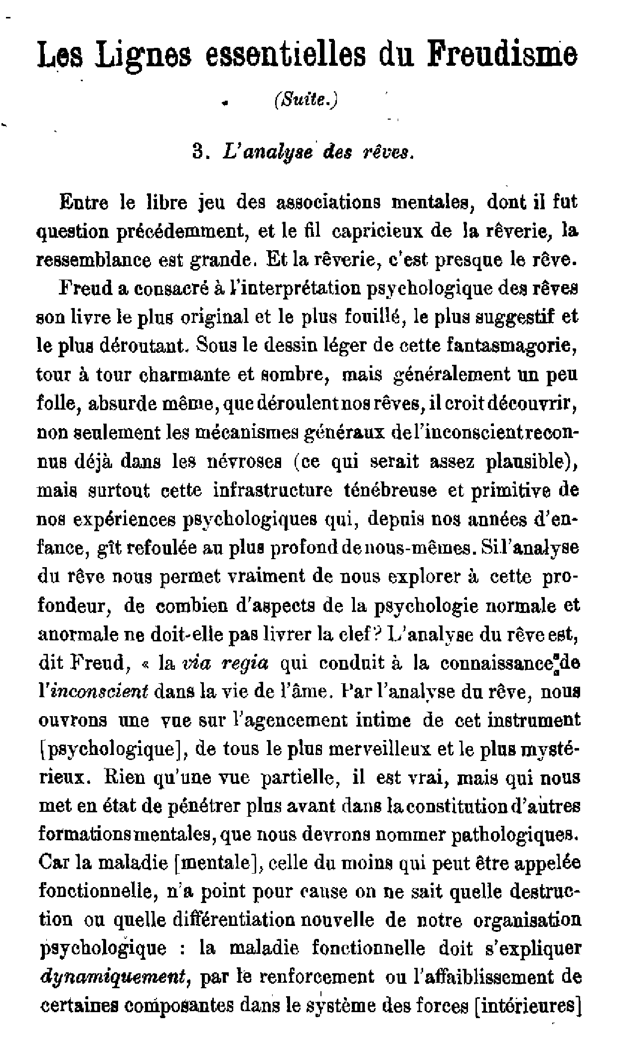 Les Lignes essentielles du Freudisme (2)
