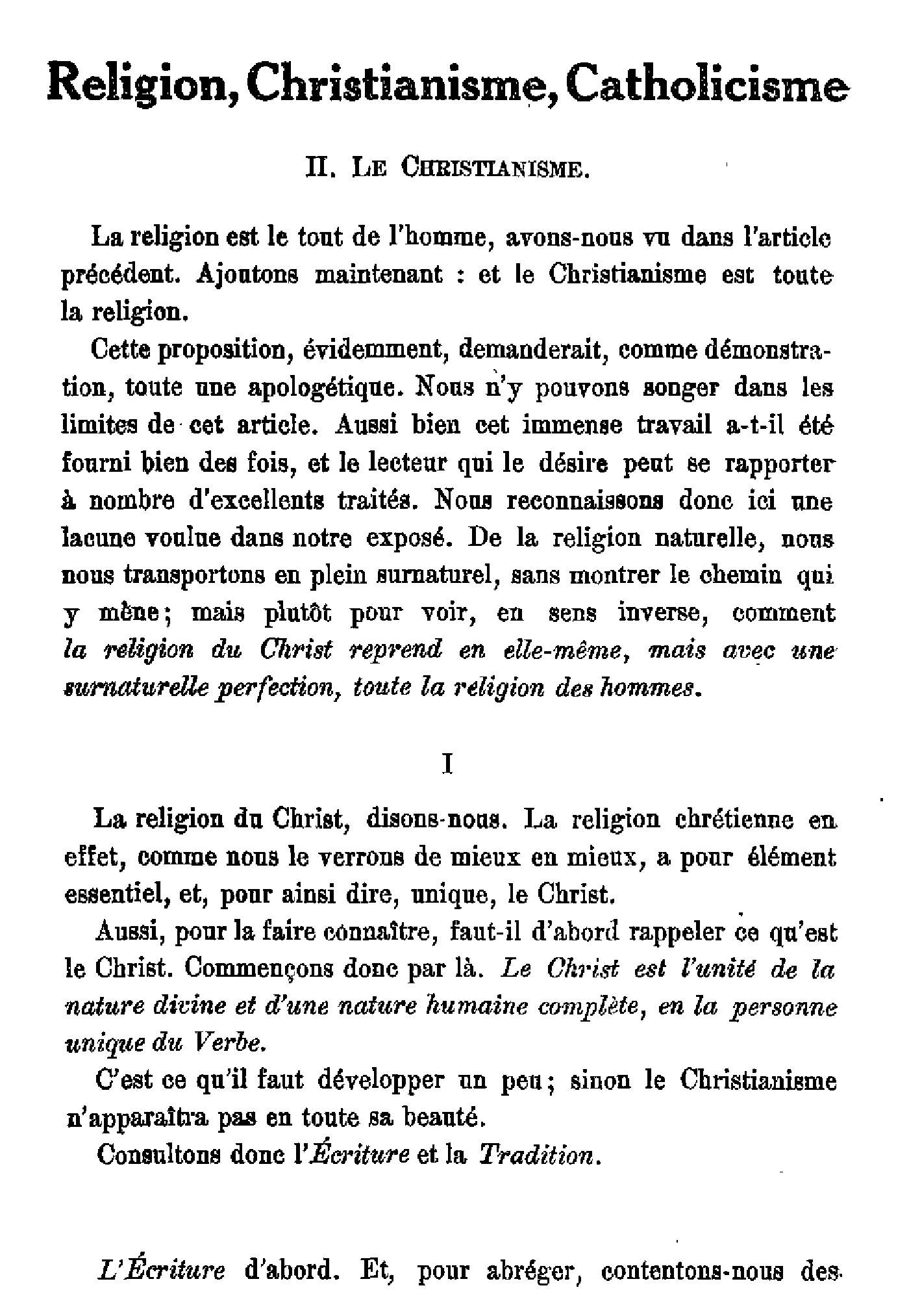 Religion, Christianisme, Catholicisme (2)