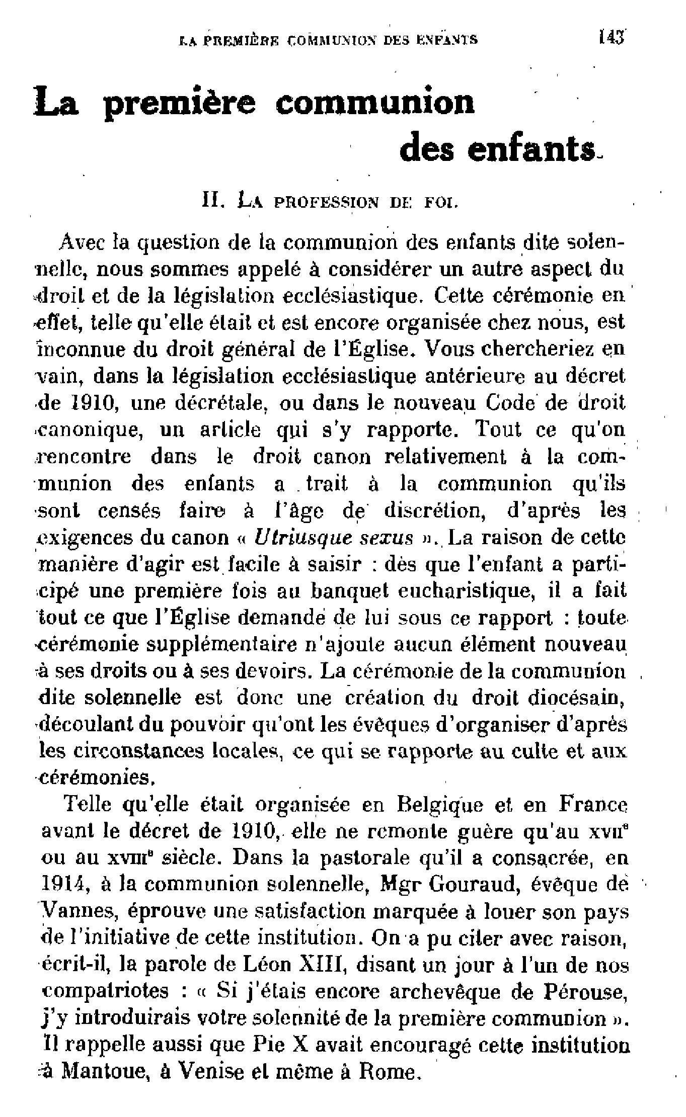 La première communion des enfants (2)