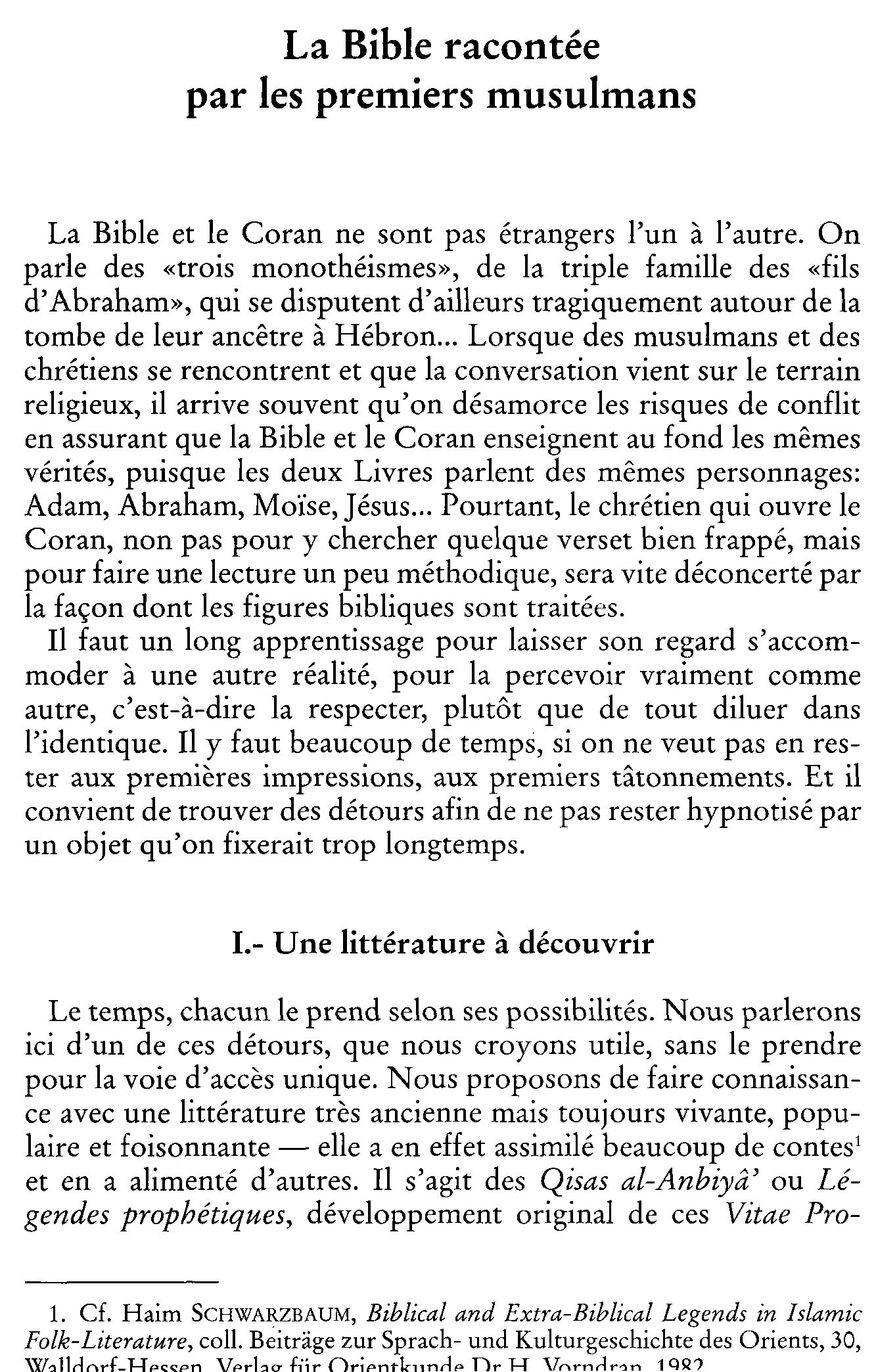 La Bible racontée par les premiers musulmans