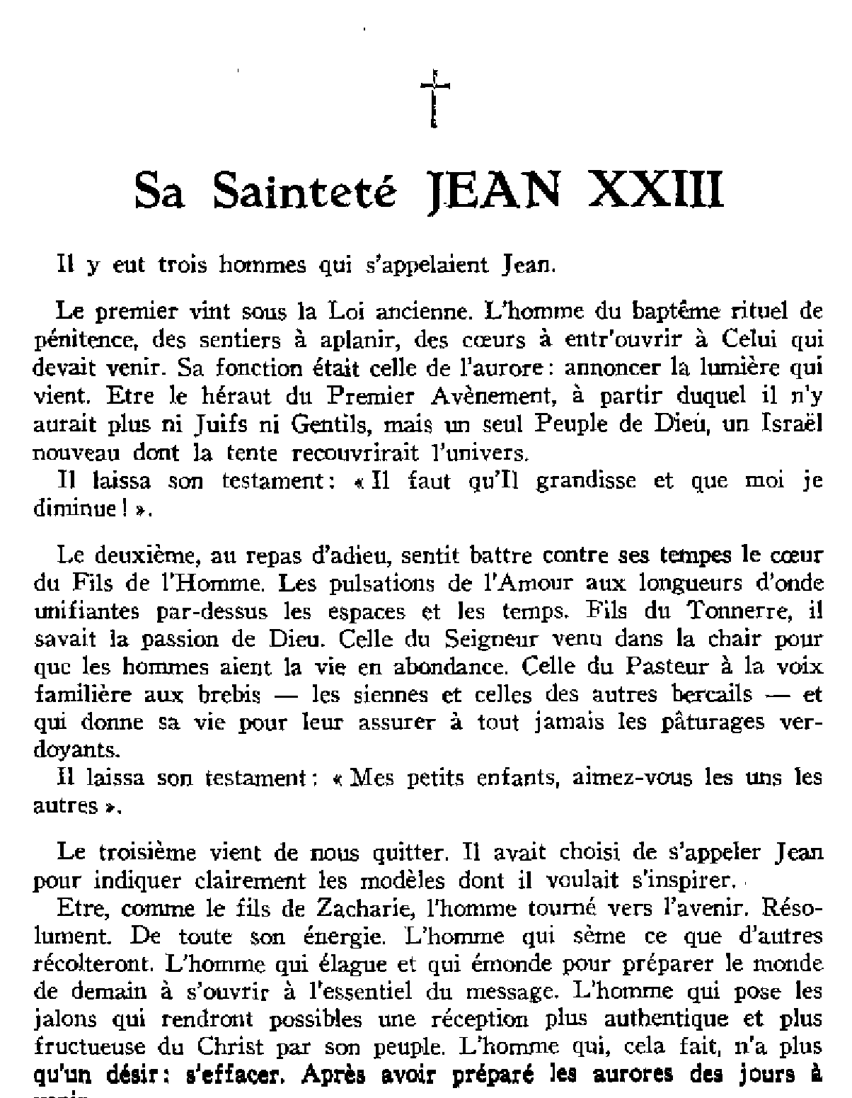 In Memoriam.SS Jean XXIII