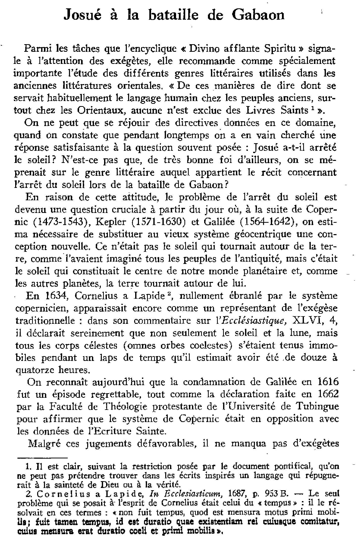 Josué à la bataille de Gabaon