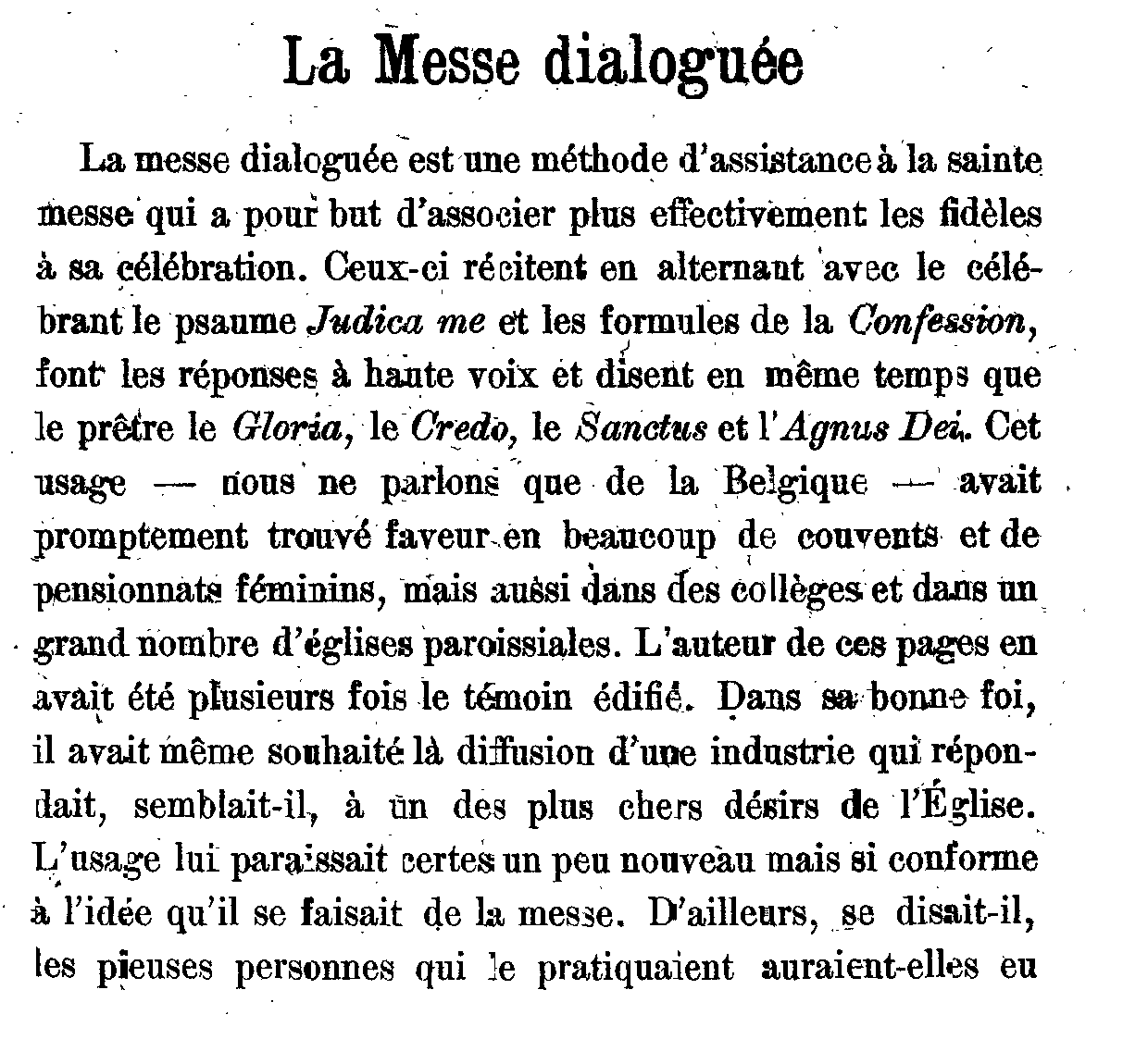 La Messe dialoguée