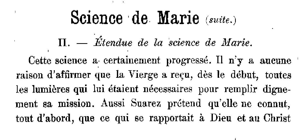 Science de Marie