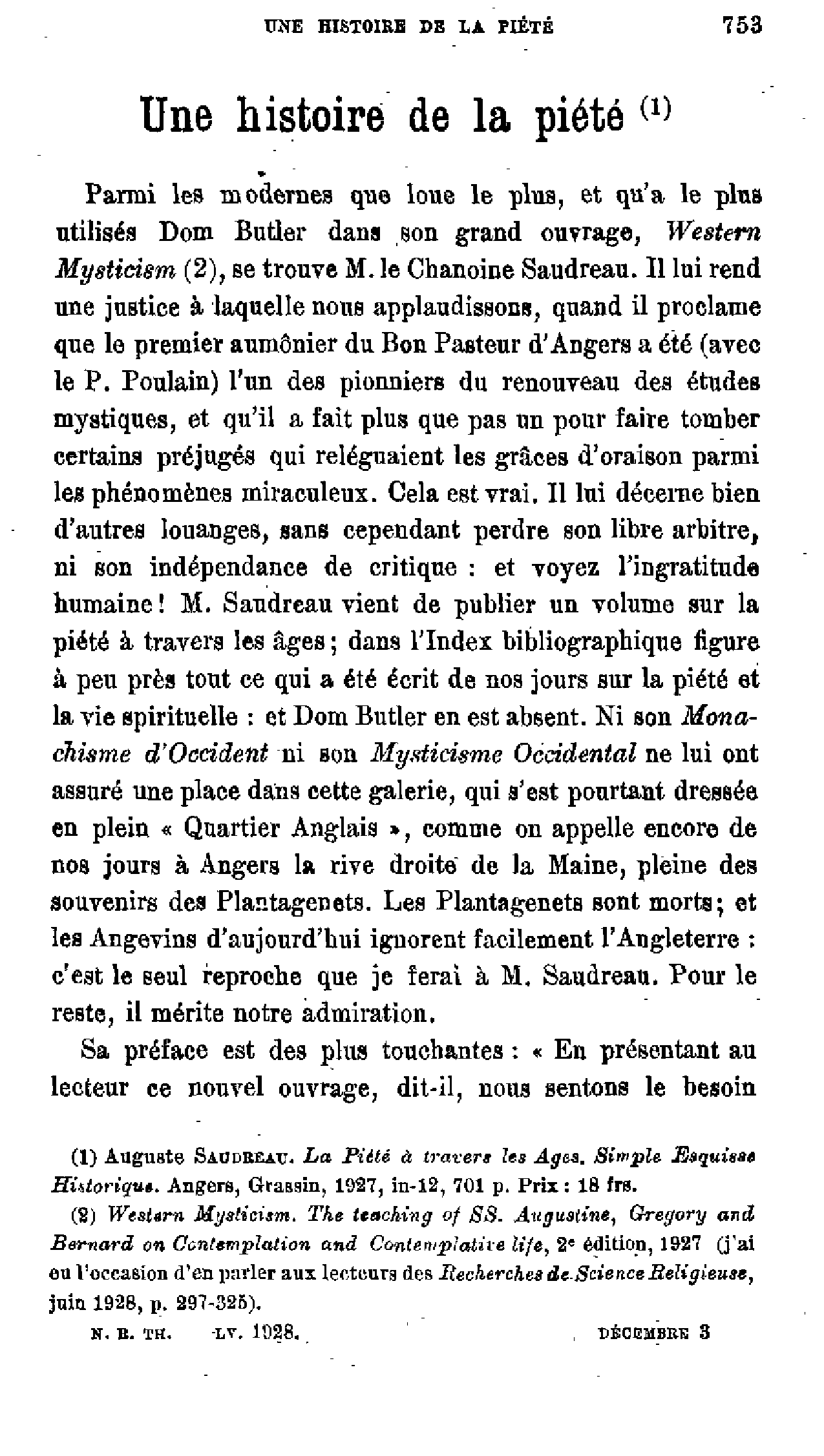 Une histoire de la piété