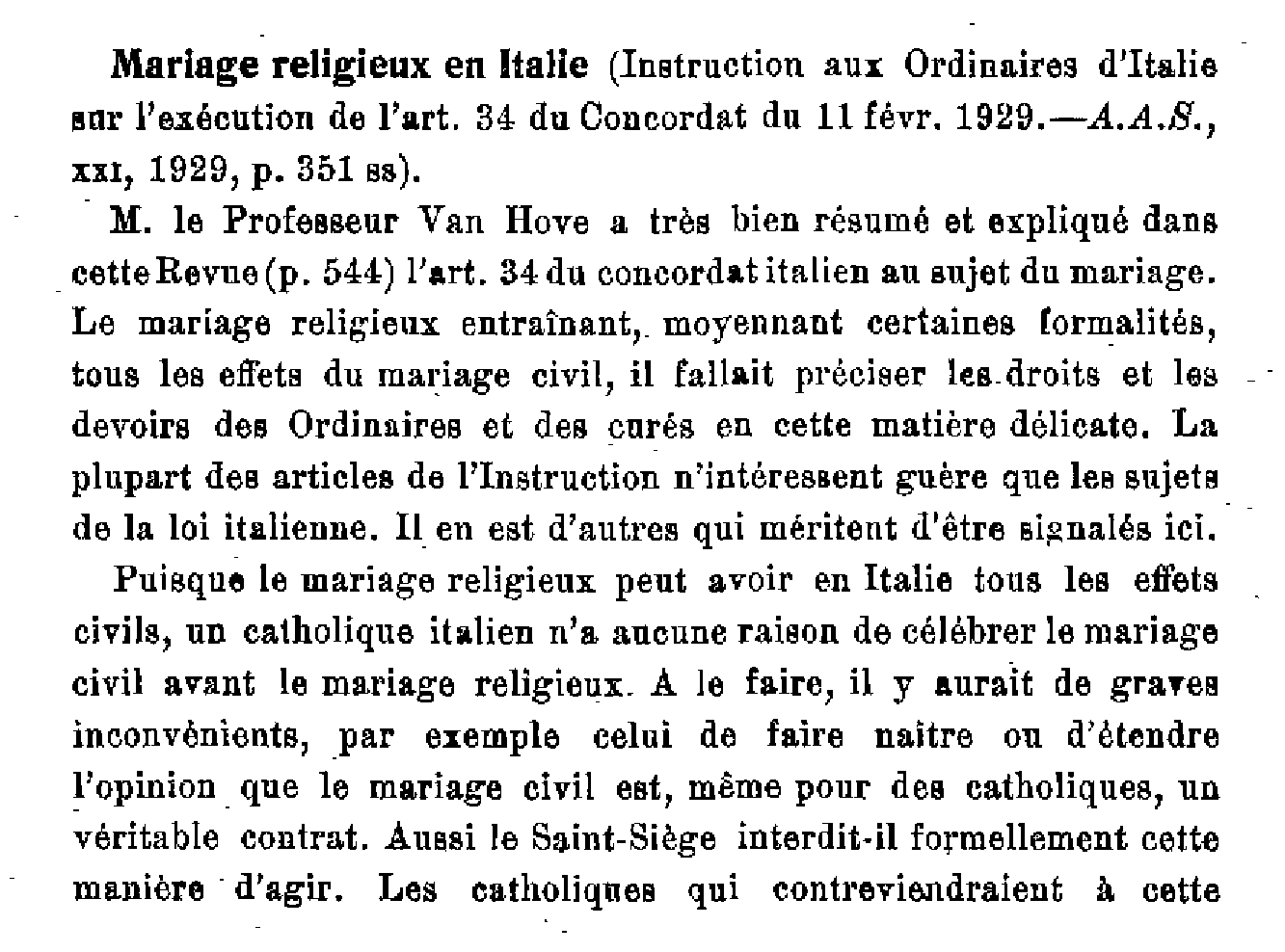 S. Congrégation des sacrements