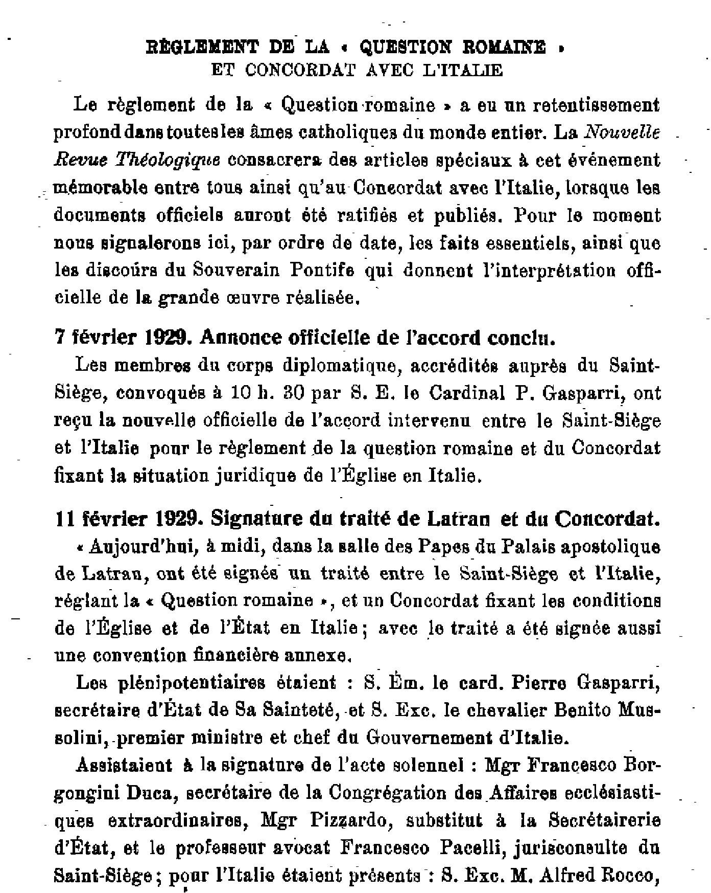 Actes du Souverain Pontife