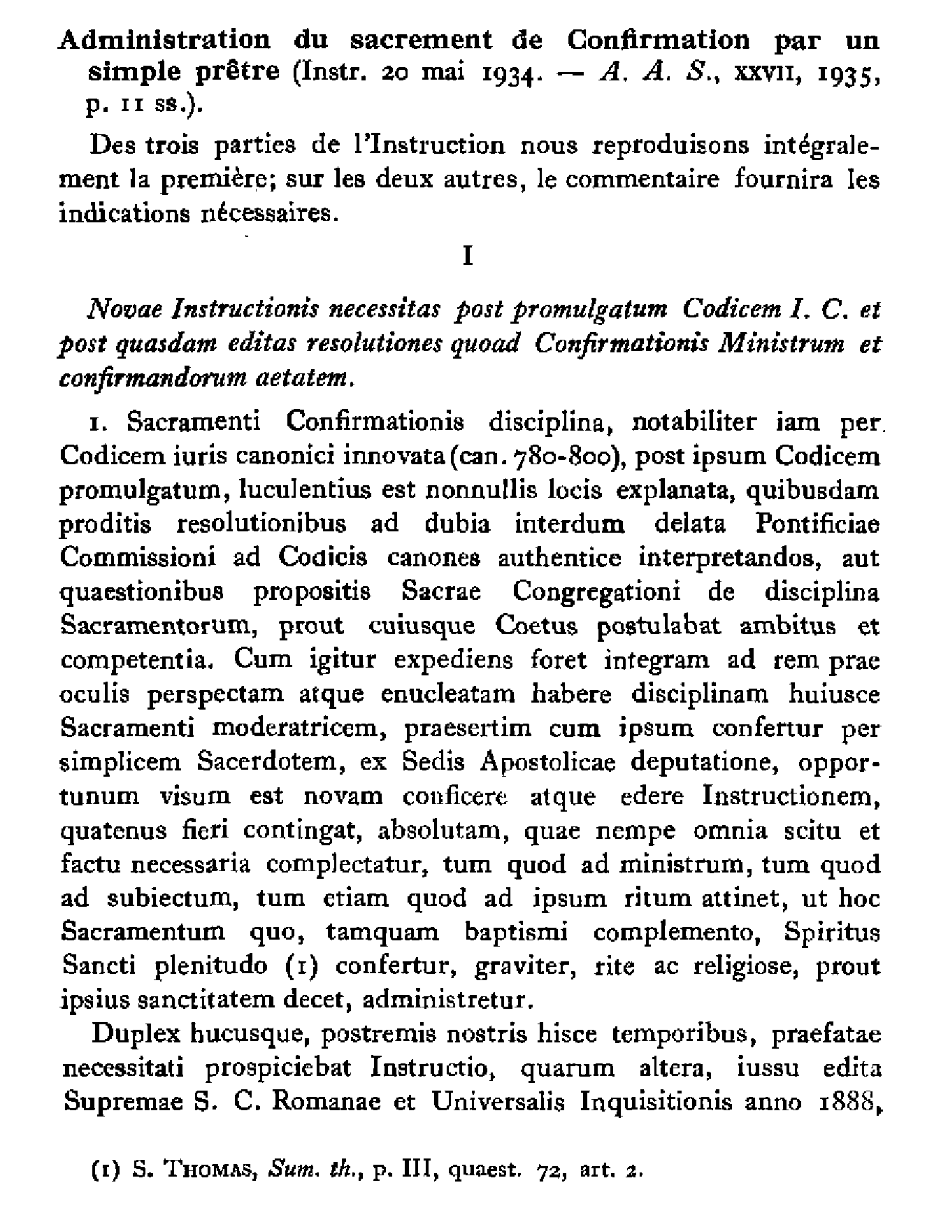 S. Congrégation des Sacrements