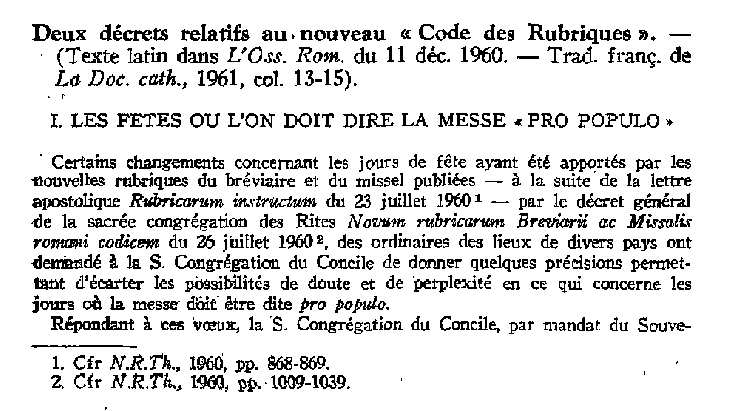 Deux décrets relatifs au nouveau « Code des Rubriques »
