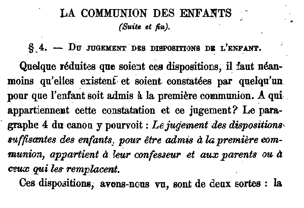 La communion des enfants (2)