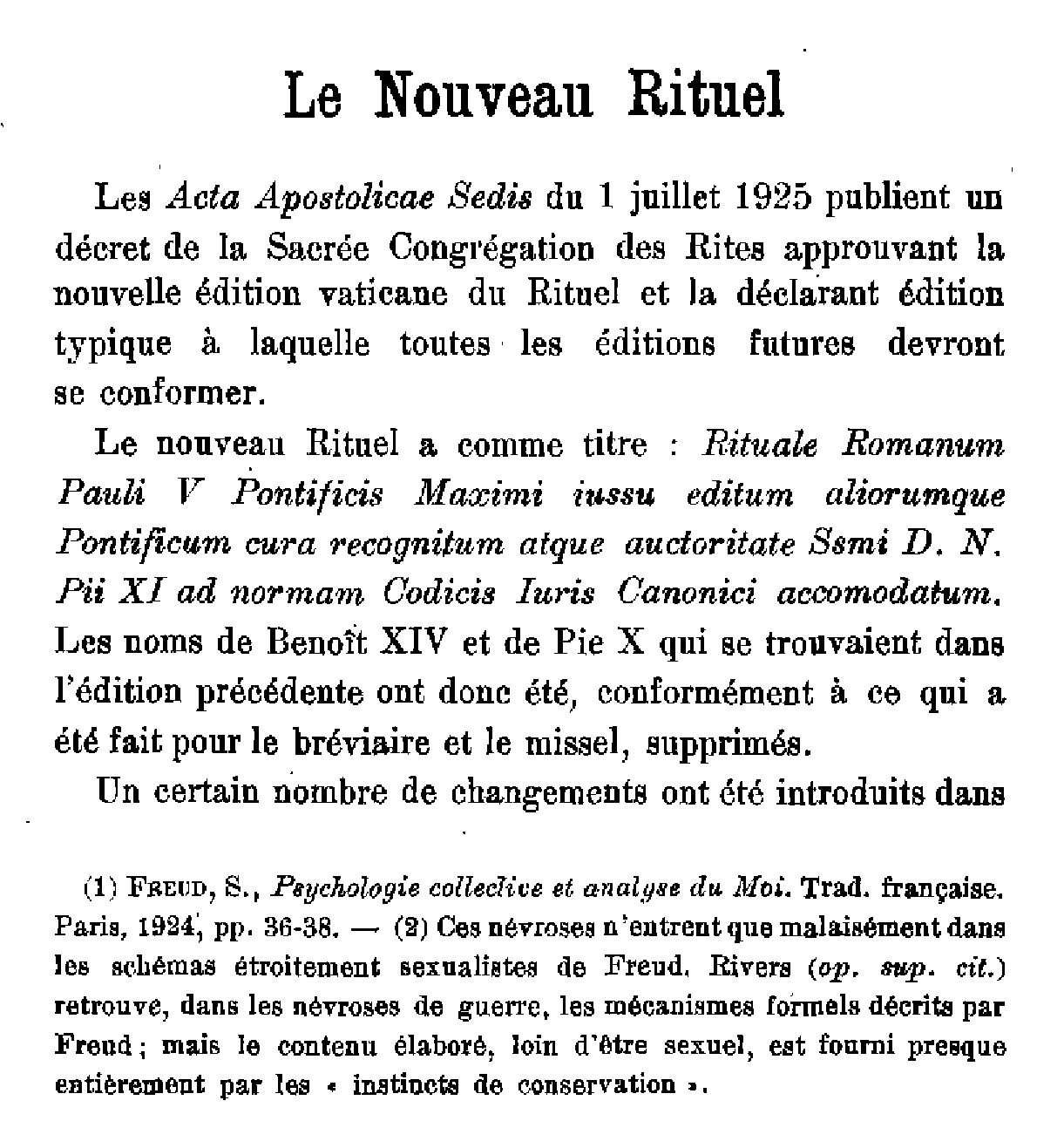 Le Nouveau Rituel