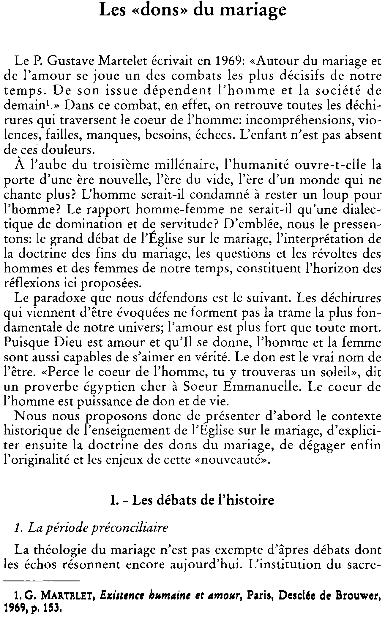Les « dons » du mariage