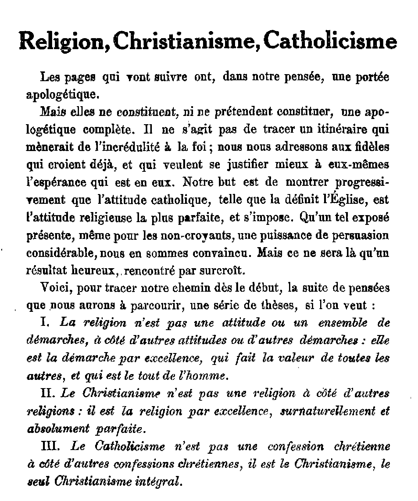 Religion, Christianisme, Catholicisme (1)