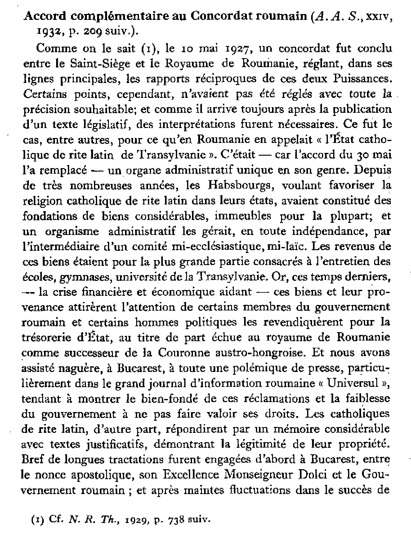 Actes du Souverain Pontife (2)