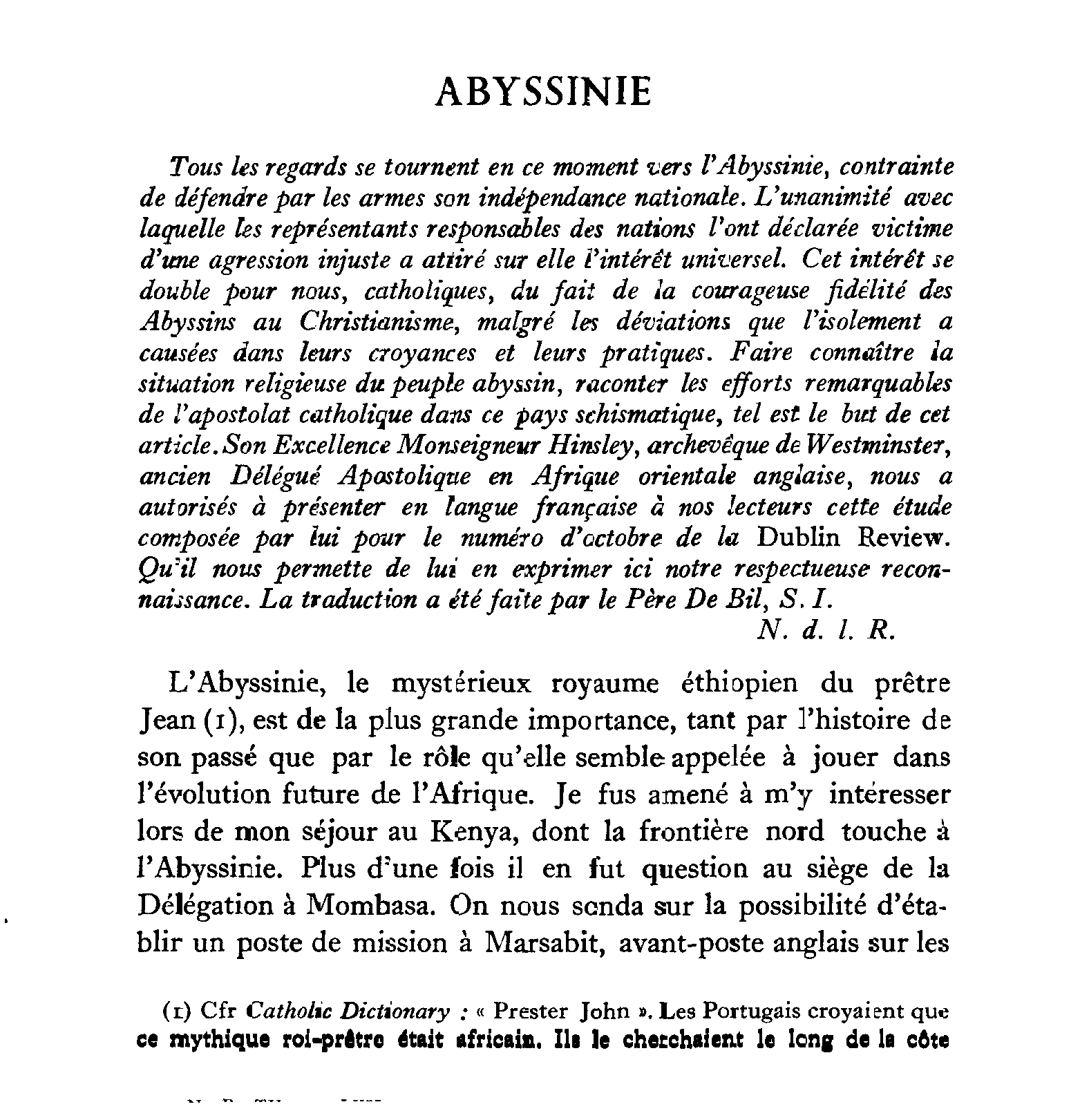 Abyssinie