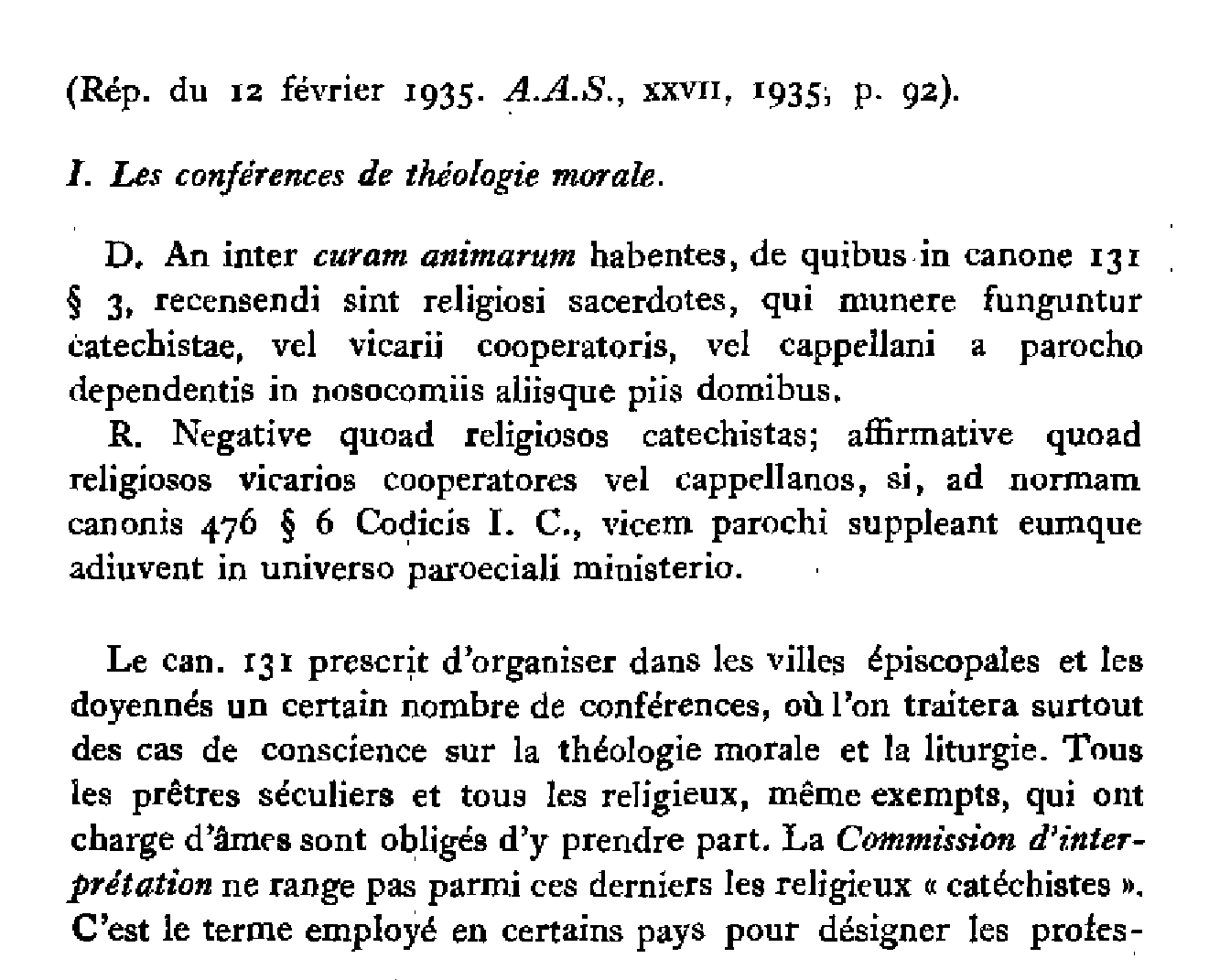 Commission Pontificale d'Interprétation