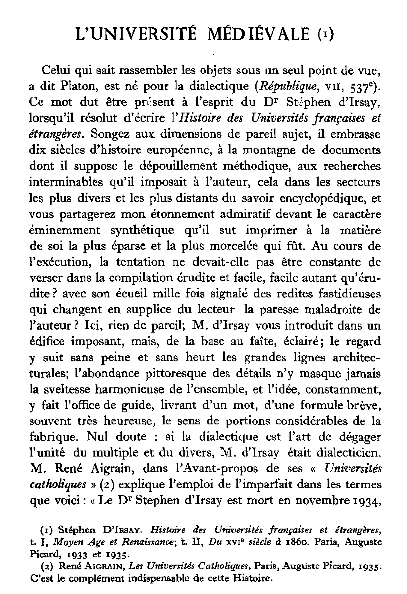 L'université médiévale