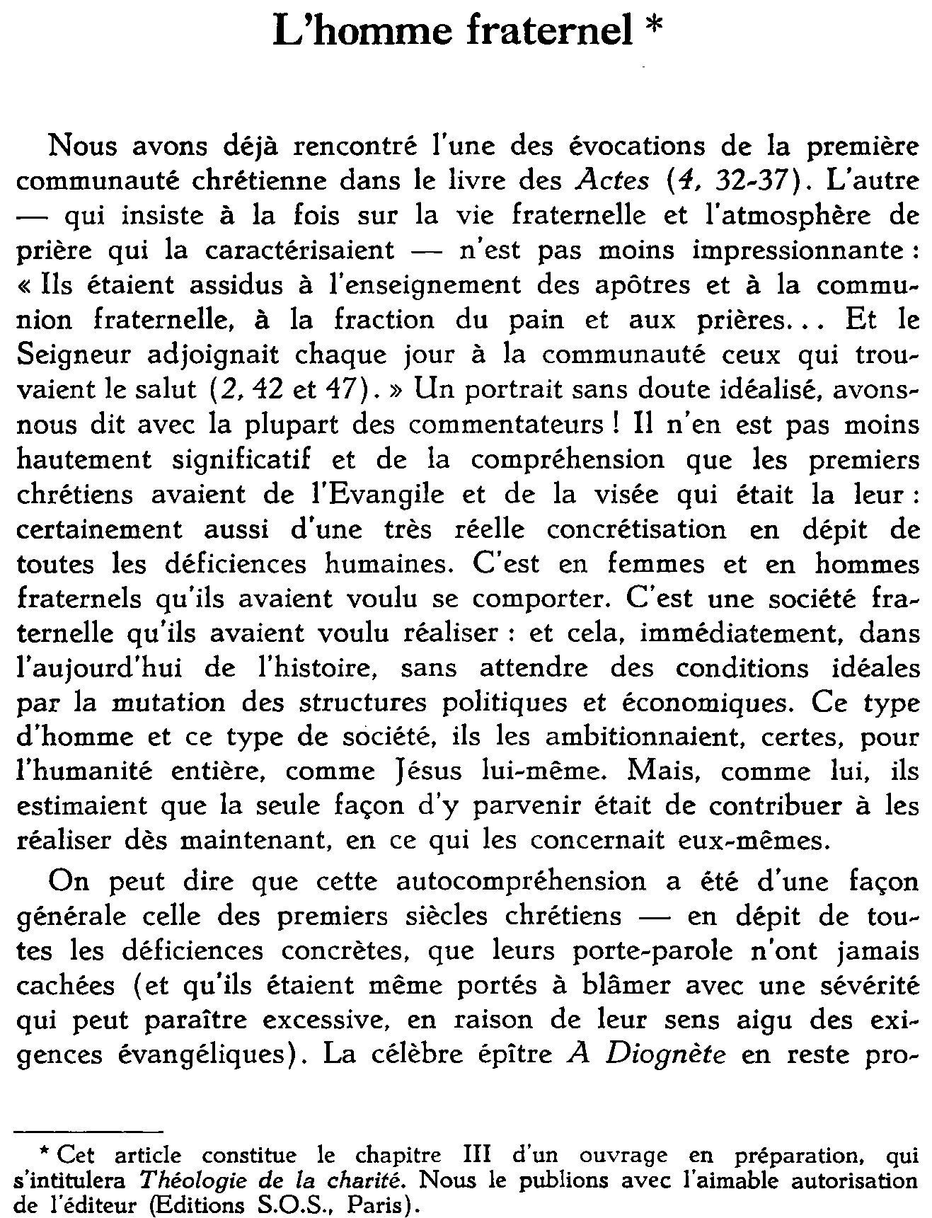 L'homme fraternel