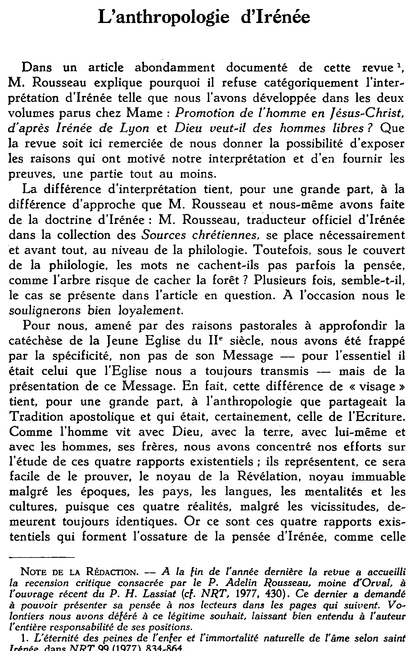 L'anthropologie d'Irénée