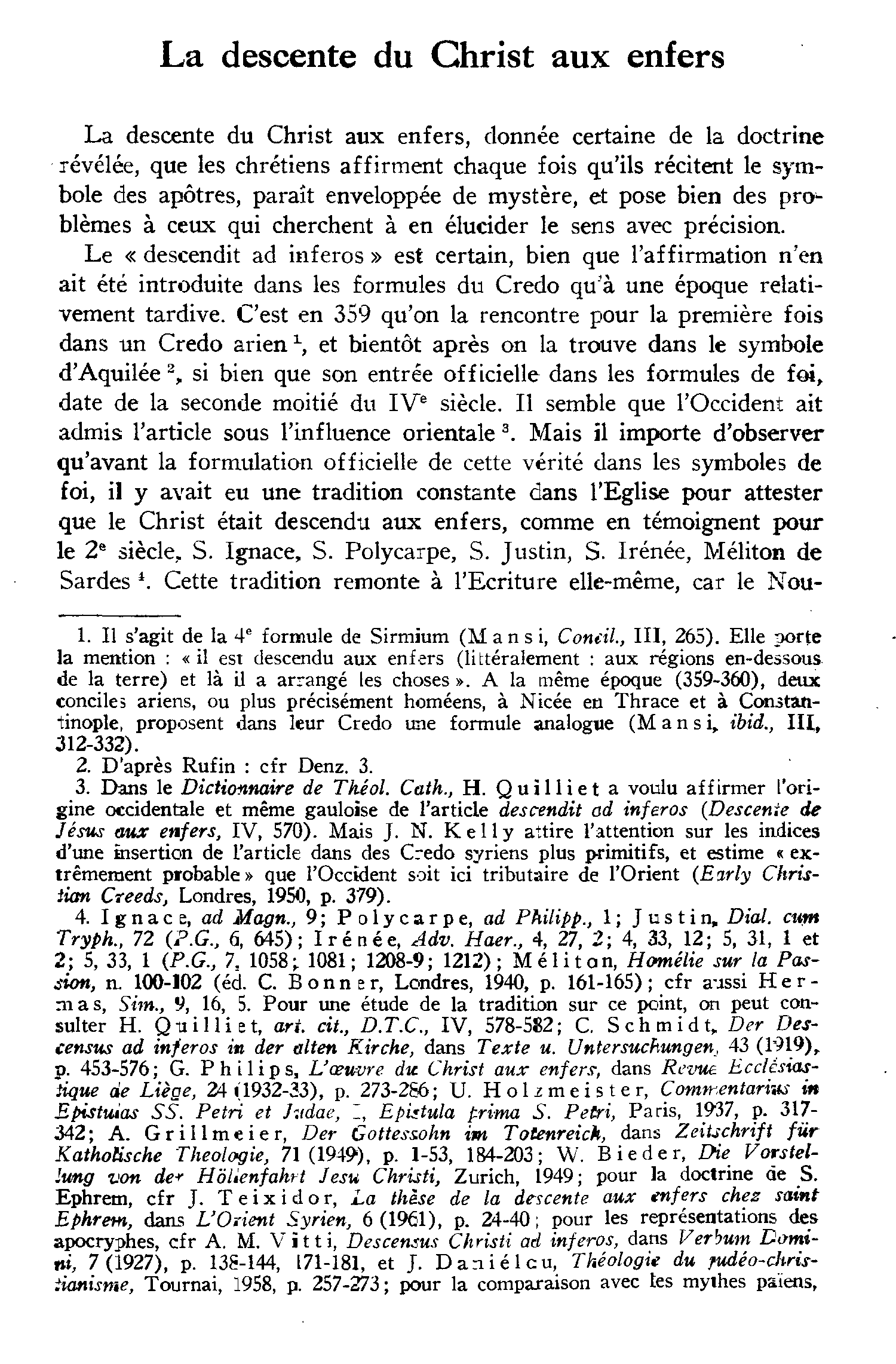 La descente du Christ aux enfers