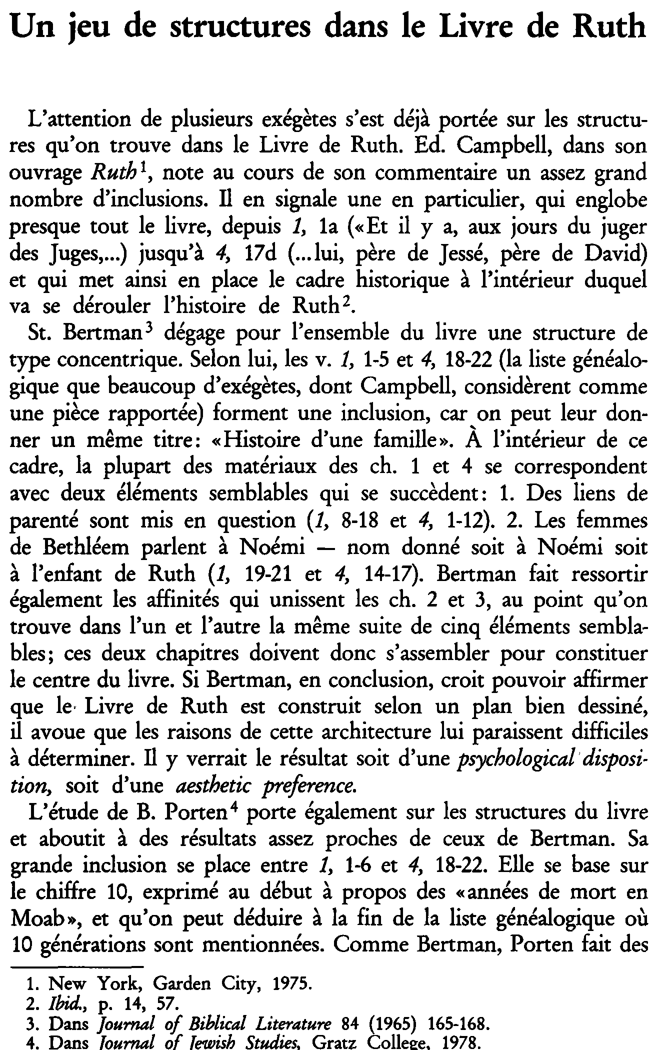Un jeu de structures dans le Livre de Ruth