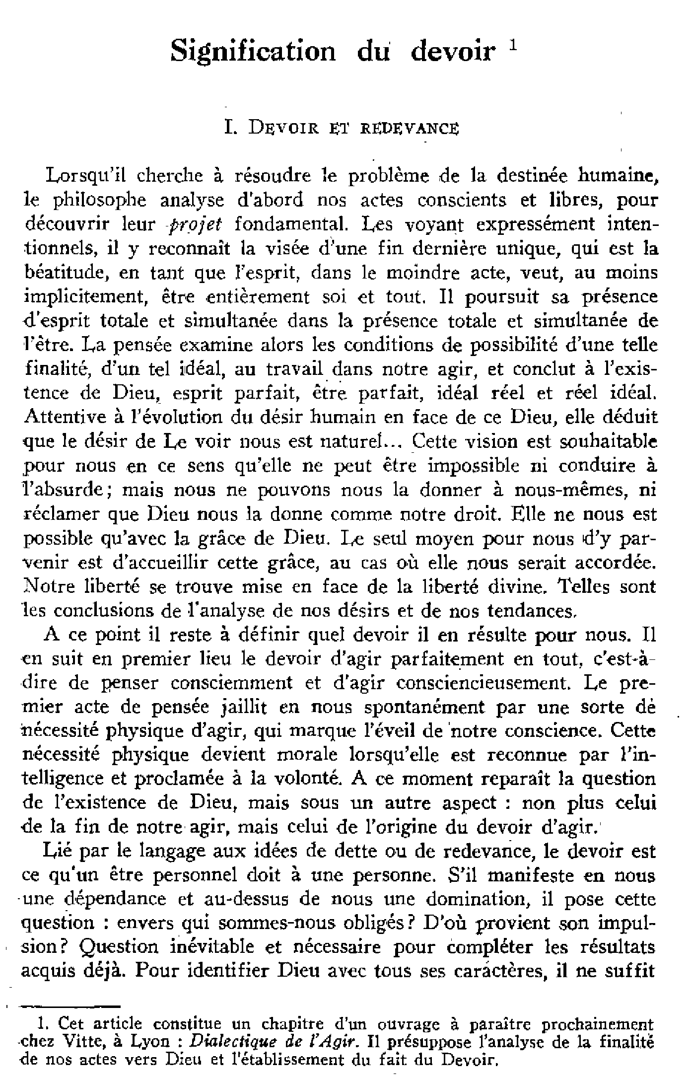 Signification du devoir