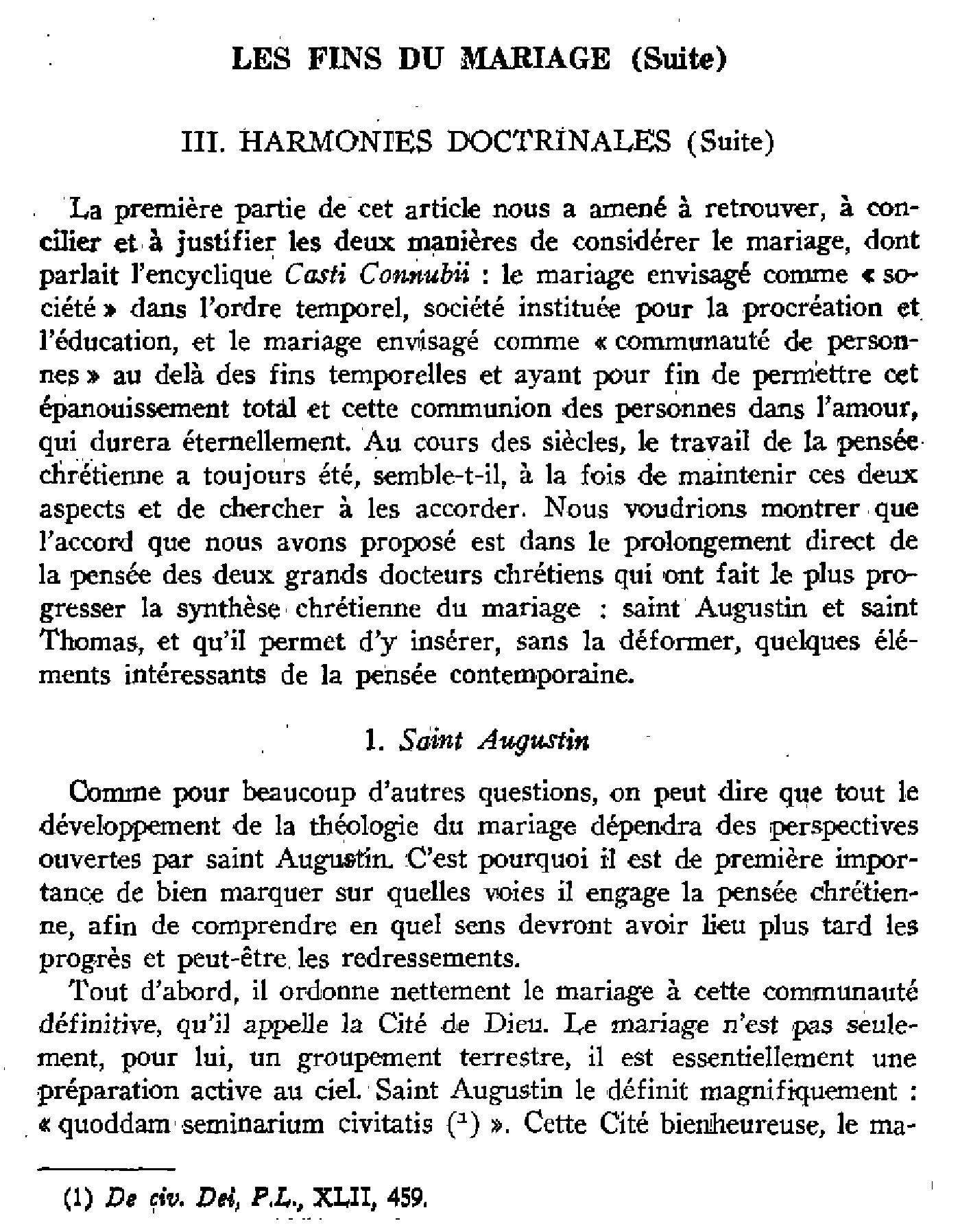 Les fins du mariage (suite)