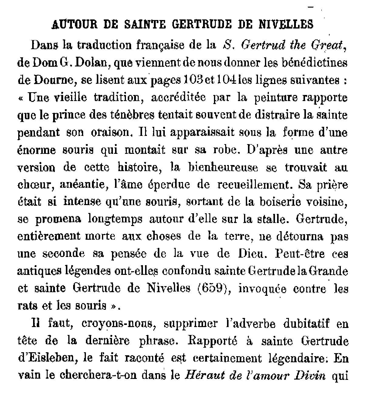Autour de Sainte Gertrude de Nivelles
