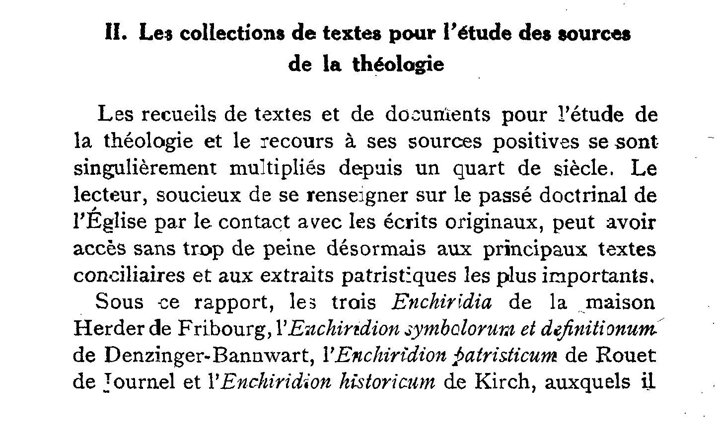 Les collections de testes pour l'étude des sources de la théologie