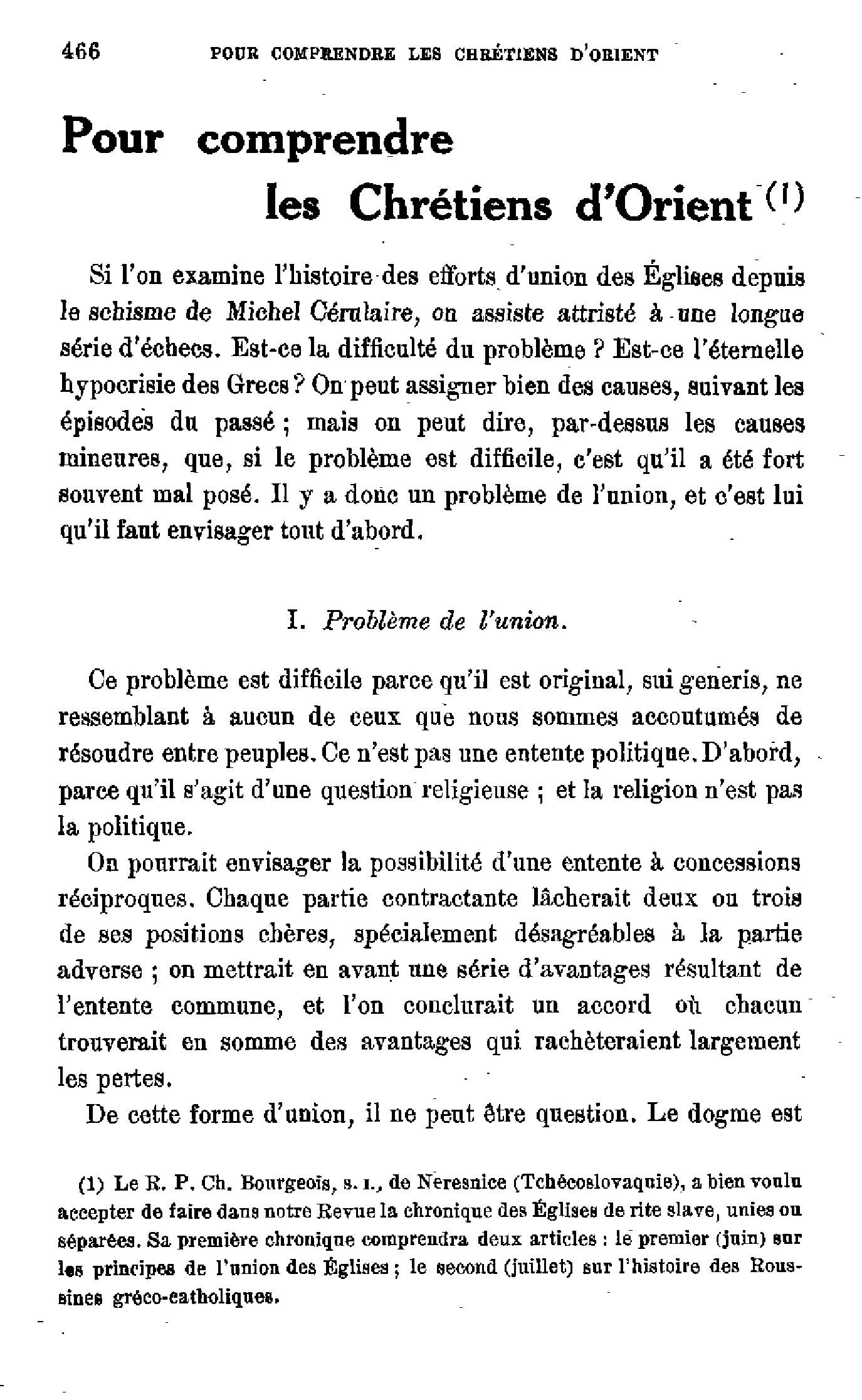 Pour comprendre les Chrétiens d'Orient