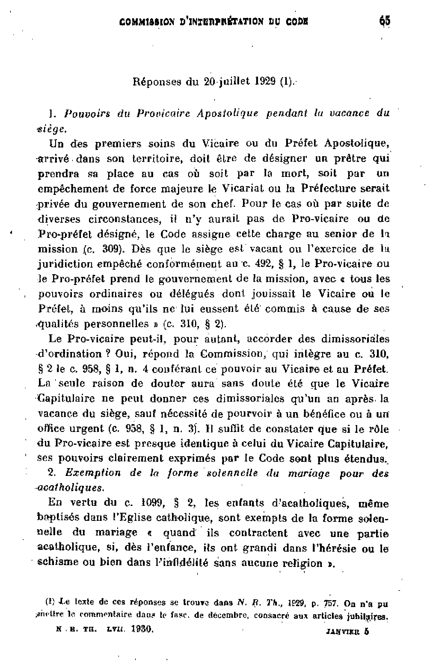 Commission d'interprétation du Code