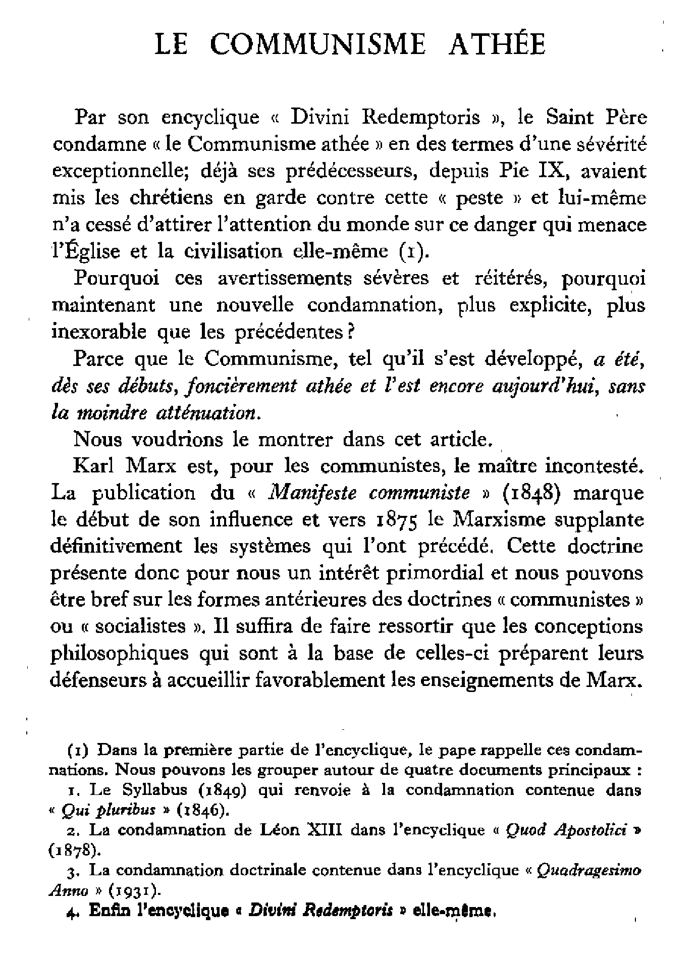 Le communisme athée