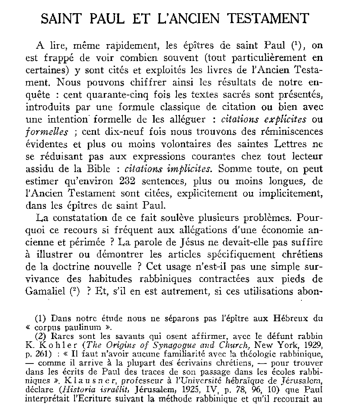 Saint Paul et le Christ