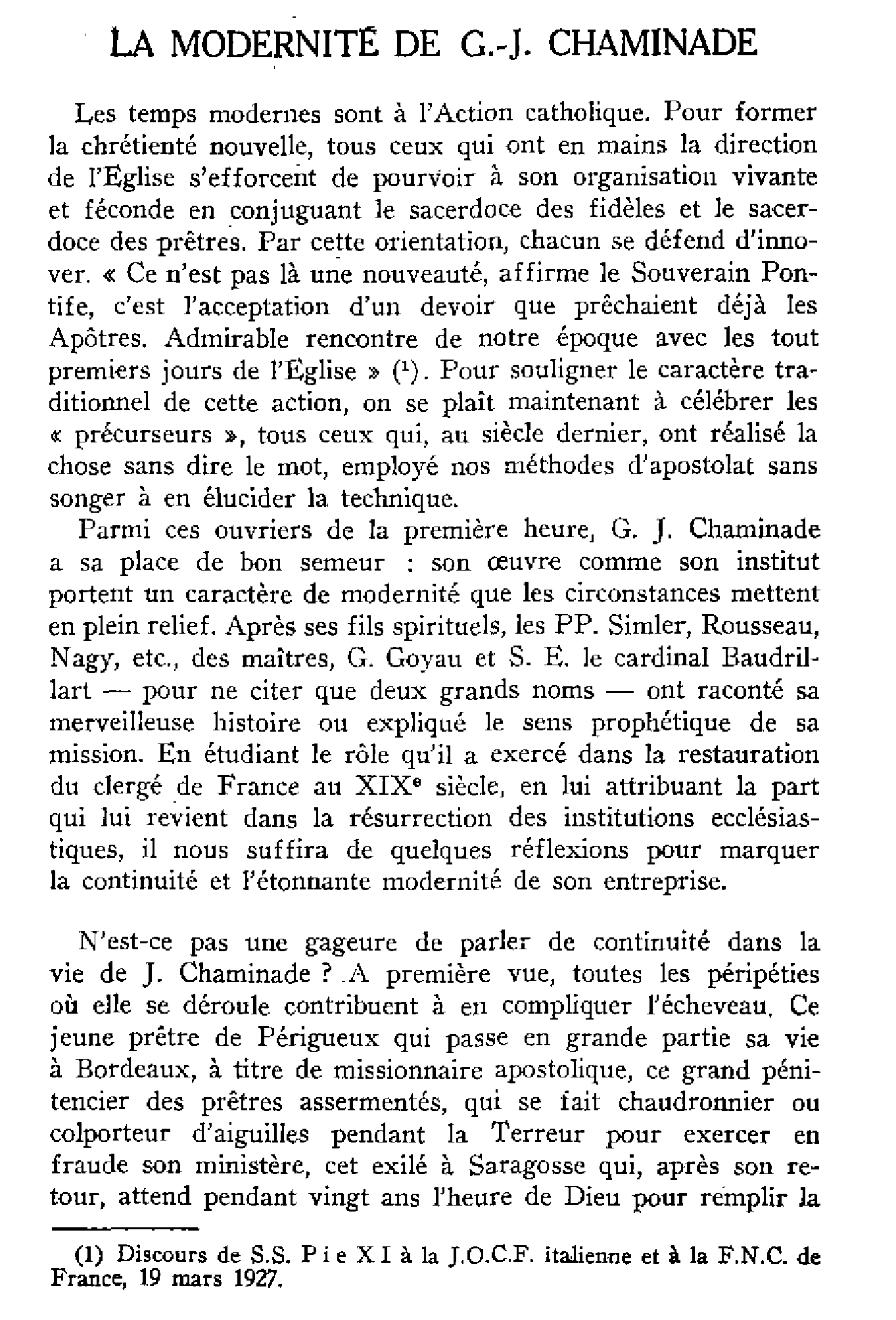 La modernité de G.J. Chaminade