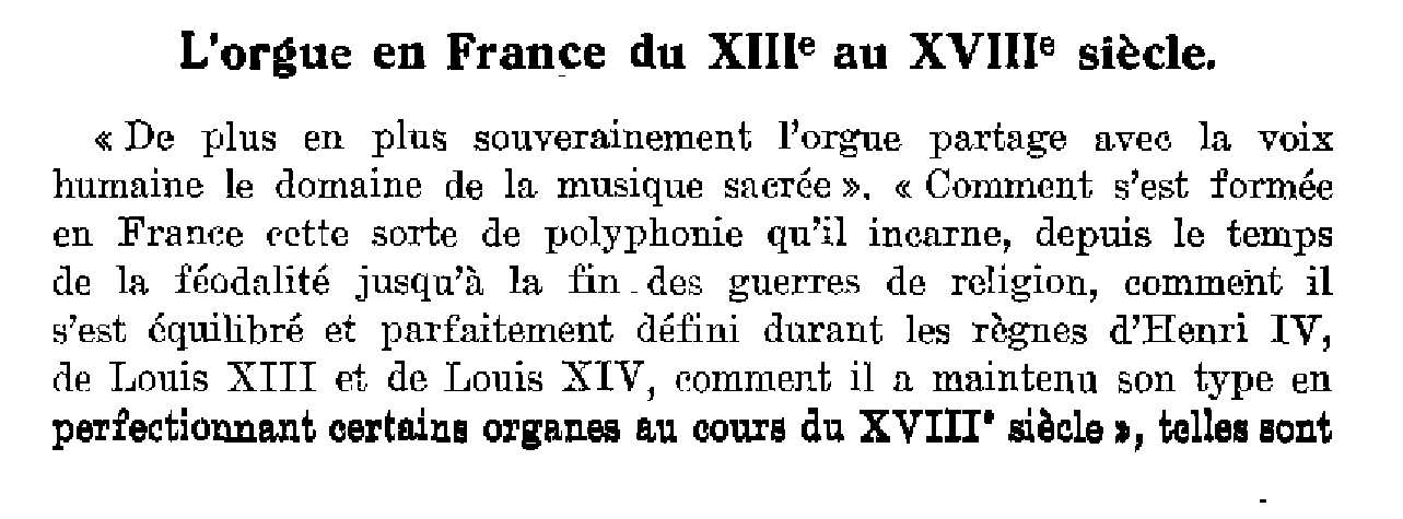 L'orgue en France du XIIIème au XVIIIème siècle