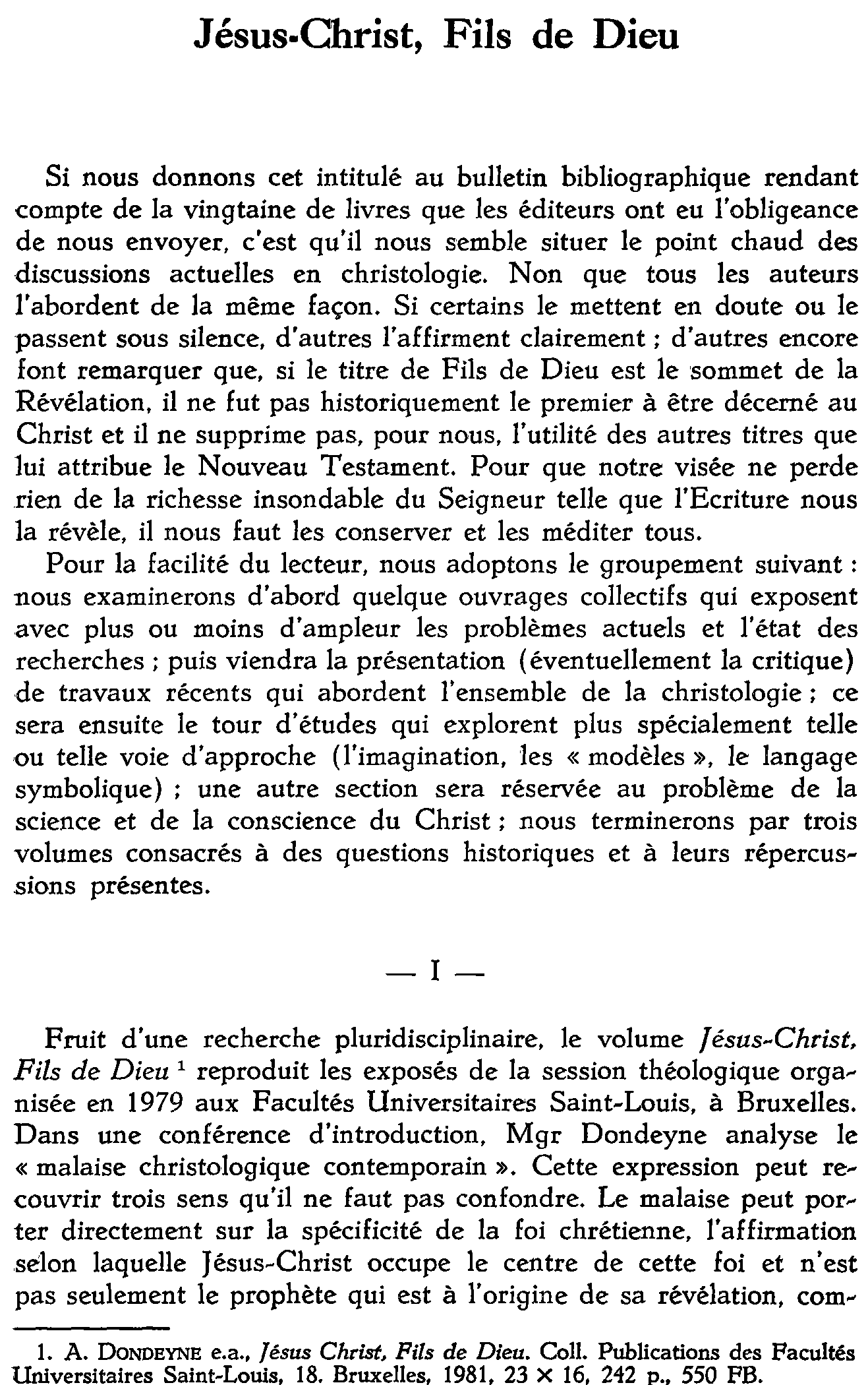 Jésus-Christ, Fils de Dieu